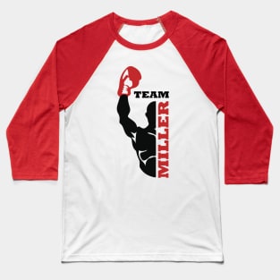 Team Miller Boxing Logo Baseball T-Shirt